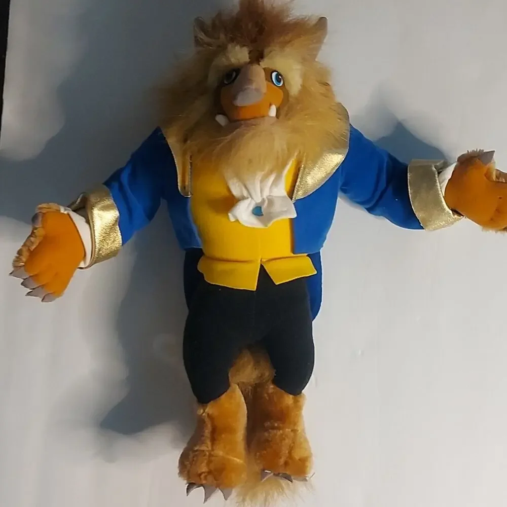 Beauty and the Beast Beast/Prince Adam Plush Disney 1992 Mattel Stuffed Animal